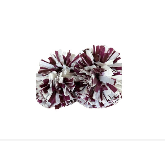Maroon Poms